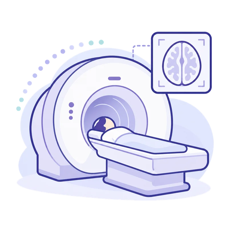 איור של מכשיר MRI